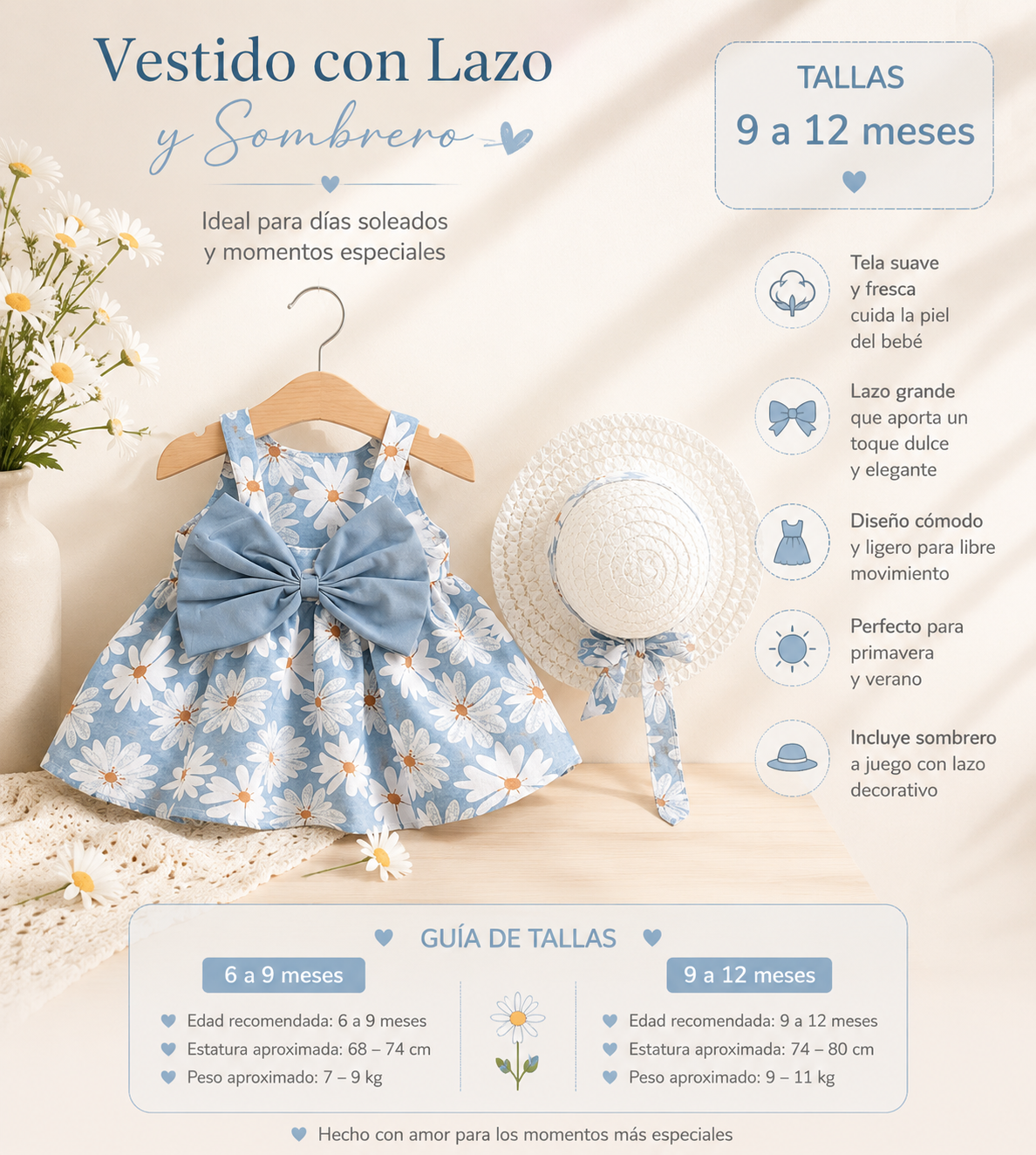 Conjunto talla 9-12 meses